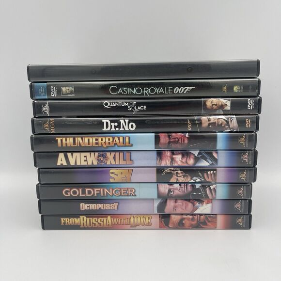 Bundle Lot of 10 James Bond 007 DVD Movies - Picture 2 of 16